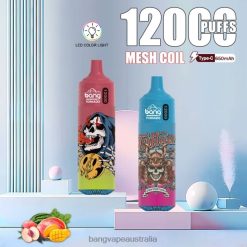 Bang Vape Tornado 12000 puffs with LED & Mesh Coil 6006N4 Disposable - Vape Gang Sydney