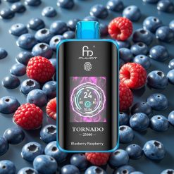 Fumot Tornado 25000 Puffs Disposable Vape HD Screen 700mAh Rechargeable Type-C Blueberry Raspberry
