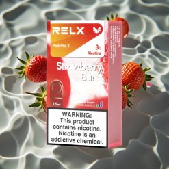 RELX Pod Pro 2 Strawberry Burst 3% Nicotine 1.9ml 600 Puffs 3 Voltage Modes