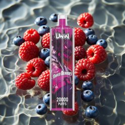 Uwin Shisha Hookah Crystal 20000 Puffs Mixed Berries 22ml Mesh Coil Type-C Rechargeable
