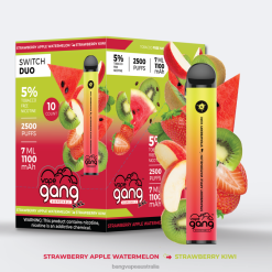 Vape Gang Switch Duo 2 flavors (Box of 10) 6006N45 Strawberry Apple Watermelon - Strawberry Kiwi - Vape Gang Melbourne