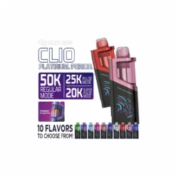 Geek Bar CLIO Platinum 50K POD Dual Mesh Disposable Vape