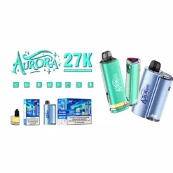 JNR Aurora 27K Puffs Refillable Oil Vape Smart Display